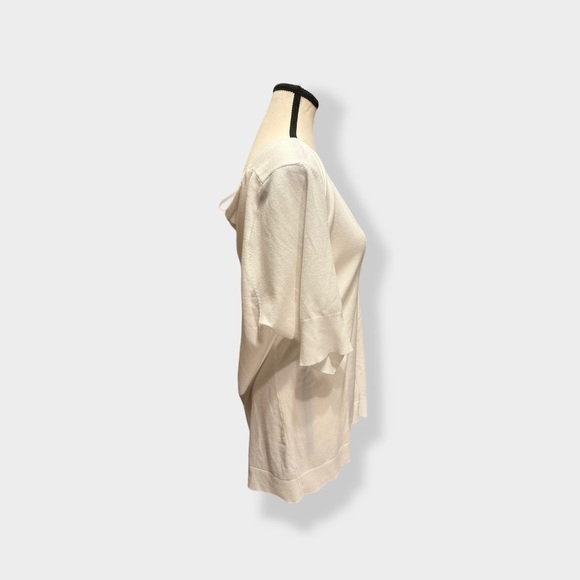 🆕 NWT torrid 2 *Host Pick * White V Neck Button Up Cardigan Long Short Sleeves - Picture 7 of 11